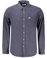 Guess - Blue Cotton Men's Shirt - Lyst