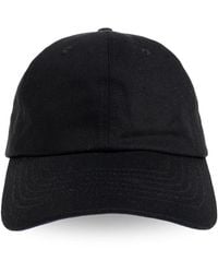 Lanvin - Accessoires ,Zwart ,Katoen Signature Cotton Cap - Lyst
