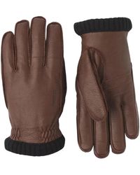 Hestra - Guanto deerskin primaloft rib - Lyst