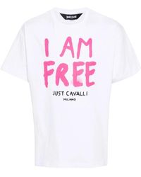 Just Cavalli - T-shirt & polo bianche per uomo - Lyst