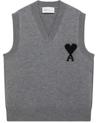 Ami Paris - V-Neck Knitwear - Lyst