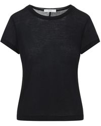 Co. - Tops ,Zwart ,Katoen T-Shirt Met Ronde Hals En Korte Mouwen - Lyst
