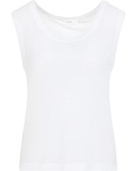 Co. - Tops ,Wit ,Katoen Jersey Tanktop - Lyst