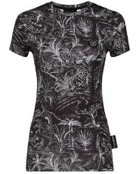 Philipp Plein - Fitness ,Zwart ,Polyester T-Shirt Slim Fit - Lyst
