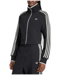 adidas - Fitness ,Zwart ,Katoen Firebird Track Top - Lyst