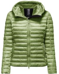 Bomboogie - Bright nylon hooded jacket with synthetic padding - Lyst