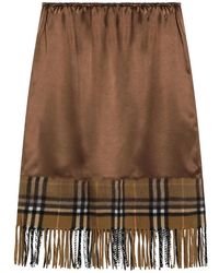 Burberry - Short Skirts - Lyst
