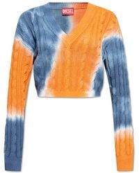 DIESEL - V-Neck Knitwear - Lyst