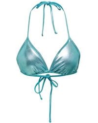 ONLY - Glänzender triangel bikini top - Lyst