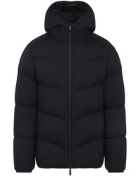 Moncler - Jassen ,Zwart ,Zwarte Forez Jas Met Afneembare Capuchon - Lyst