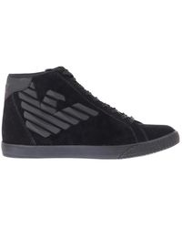 EA7 - Cow Suede Hologram Pu Sneakers - Lyst