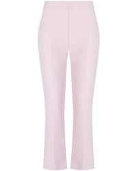 Elisabetta Franchi - Rosa cropped flared hose - Lyst