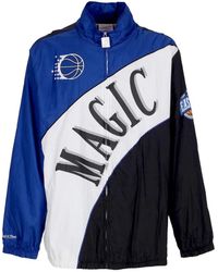Mitchell & Ness - Jassen ,Veelkleurig ,Polyester Nba Gebogen Retro Windjack - Lyst