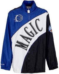 Mitchell & Ness - Jassen ,Veelkleurig ,Polyester Nba Gebogen Retro Windjack - Lyst