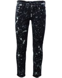 Dolce & Gabbana - Jeans skinny uomo a colori combinati - Lyst