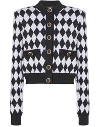 Balmain - Diamantvormig Vest - Lyst
