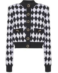 Balmain - Diamantvormig Vest - Lyst