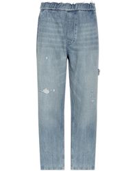 MM6 by Maison Margiela - Straight Fit Jeans - Lyst