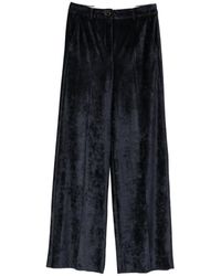 Marella - Broeken ,Blauw ,Avana Wijde Broek - Lyst