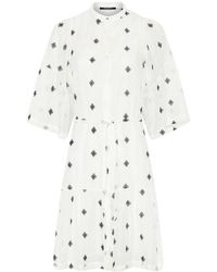 Bruuns Bazaar - Elegantes Hemdkleid Mit Bestickten Details - Lyst