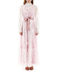 Zimmermann Lange Kanten Jurk - Wit