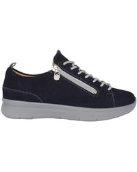 Ganter - Schoenen ,Blauw ,Wijde Pasvorm Blauwe Sneaker Voor Vrouwen - Lyst