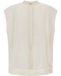 Herno - Overhemden ,Wit ,Blouse - Lyst