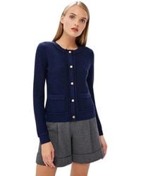 Michael Kors - Truien & Vesten ,Blauw ,Wol Cardigan - Lyst