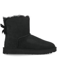 UGG - Schoenen ,Zwart ,Satijn Mini Bailey Bow Ii - Lyst