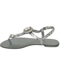 Dolce & Gabbana - Flat Sandals - Lyst