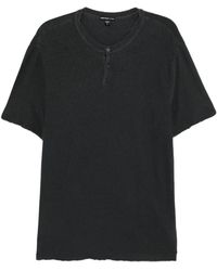 James Perse - Graue T-Shirts Und Polos Gebürstetes Jersey - Lyst