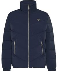 Philipp Plein - Jassen ,Blauw ,Nylon Gewatteerde Nylon Jas - Lyst