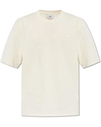 Ami Paris - T-Shirt Met Logo - Lyst