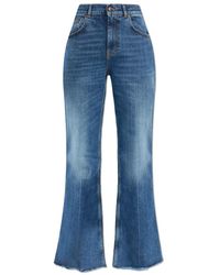 Tory Burch - Jeans ,Blauw ,Katoen Flared Jeans - Lyst