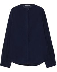 Pomandère - Overhemden ,Blauw ,Katoen Blauw Gestreept Katoenen Overhemd - Lyst