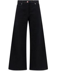 Aspesi - Jeans ,Zwart ,Denim Wide Leg Denim Broeken - Lyst
