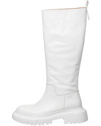 CESARE GASPARI - Hohe Chunky Sole Lederstiefel - Lyst