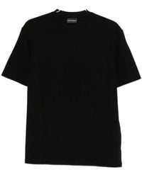 Emporio Armani - Textured Finish T-Shirt - Lyst