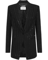 Philipp Plein - Paillettes Boyfriend Fit Blazer - Lyst