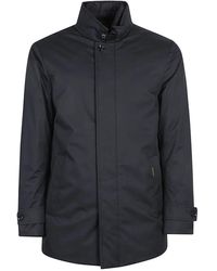 Moorer - Jassen ,Zwart ,Gewatteerde Winterjas Met Capuchon - Lyst
