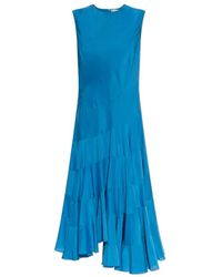 Tory Burch - Uitlopende Katoen Zijden Jurk - Lyst