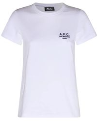 A.P.C. - Tops > t-shirts - Lyst