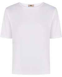 Herno - Baumwoll-T-Shirt Mit Rückenlogo-Detail - Lyst