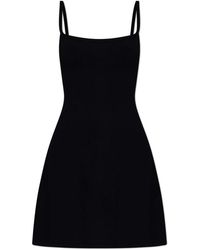 DSquared² - Kleedjes ,Zwart ,Polyester Off-Shoulder Jurk - Lyst