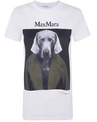 Max Mara - Mxm Calca Klassiek T-Shirt Met Print - Lyst