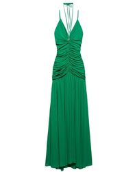 Aniye By - Kleedjes ,Groen ,Groene Gedrapeerde Maxi Jurk - Lyst