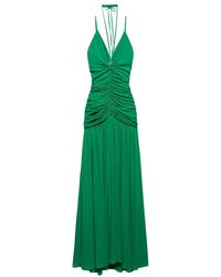 Aniye By - Kleedjes ,Groen ,Groene Gedrapeerde Maxi Jurk - Lyst