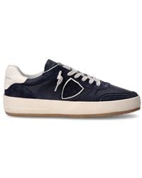 Philippe Model - Schoenen ,Blauw ,Katoen Nice Tennis Sneakers - Lyst
