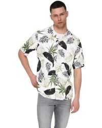 Only & Sons - T-shirt wayne life in viscosa a manica corta - Lyst