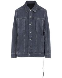 Rick Owens - Grijze Jas Voor Mannen Aw25 - Lyst